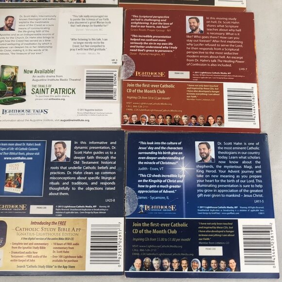 Dr. Scott Hahn Lighthouse Catholic Media CD 9 Lot Advent Jesus Mary Hell ABBA - Picture 10 of 13